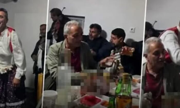 AK Partili belediye başkanı ve ilçe başkanından içkili köçekli eğlence!.