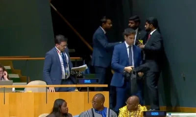 Cumhurbaşkanı Erdoğan BM kürsüsüne çıkınca kancık İsrailliler apar topar kaçtı!.
