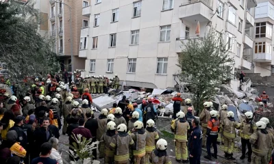 İstanbul’da bina çöktü!.